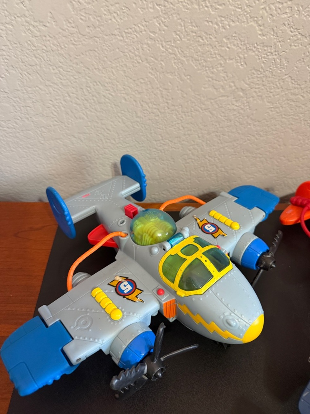 Vintage Fisher Price Imaginext Airplane Sky Racer Tornado Twin Eagle Tiger Shark - Picture 2 of 16